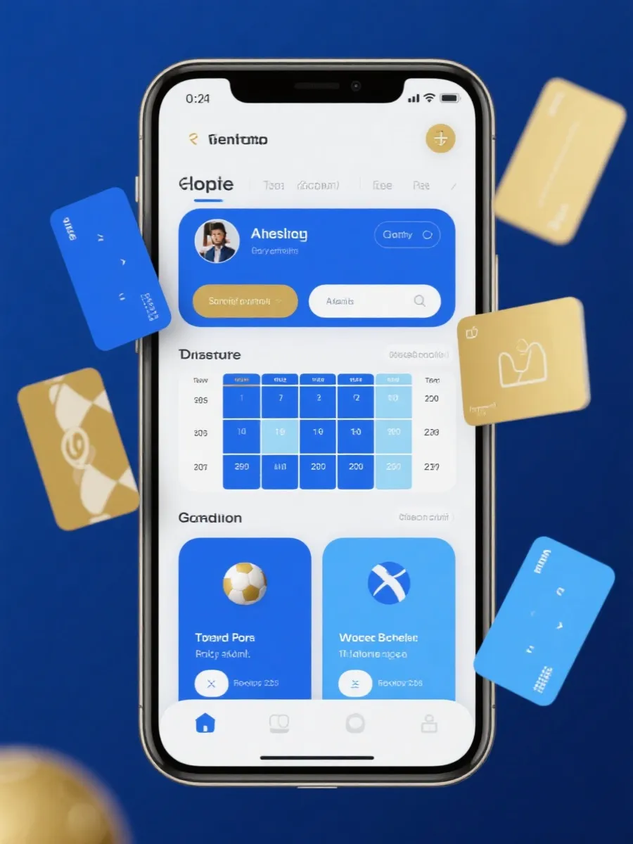 世界盃手機版App介面示意圖